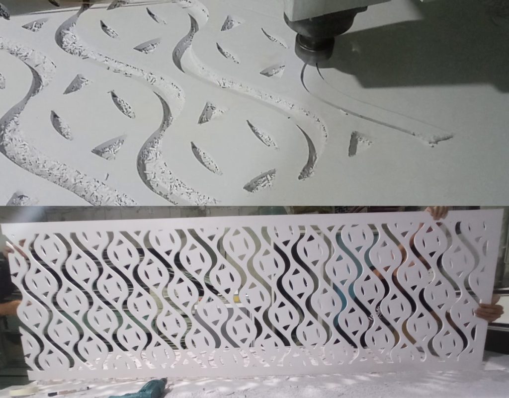 Jasa laser cutting pvc dan upvc board